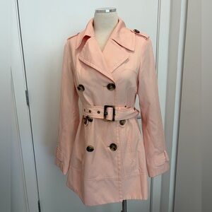 Jones New York Light Pink Trench Coat